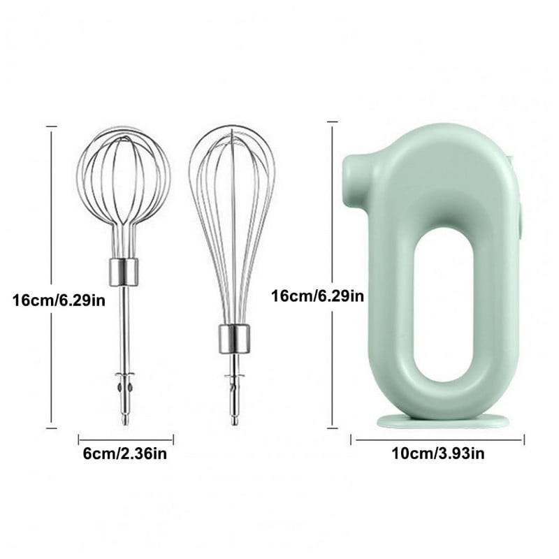 Belaidis rankinis įkrovimo plaktuvas kiaušinių plakikliui kepimo įrankiui Ekologiškas didelės spartos rankinis maišytuvas nešiojamiems virtuvės įrankiams