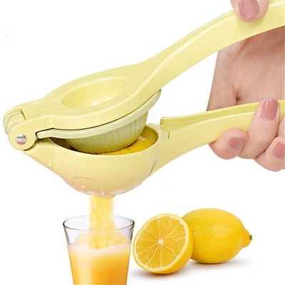 Ručný odšťavovač na citrusy, originálny manuálny odšťavovač na citróny, ručný odšťavovač na pomaranče a citrusy a limetky, prémiový kuchynský nástroj, žltý