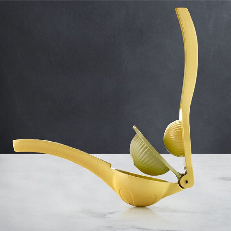 Ručný odšťavovač na citrusy, originálny manuálny odšťavovač na citróny, ručný odšťavovač na pomaranče a citrusy a limetky, prémiový kuchynský nástroj, žltý