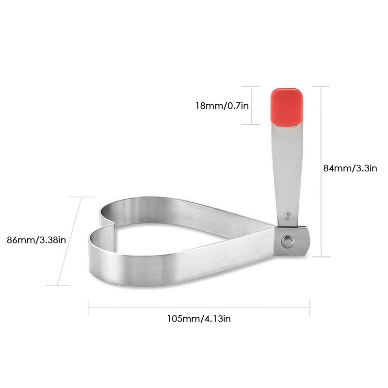 5 ks/sada formy na vajíčka z nehrdzavejúcej ocele na omeletu, forma na vyprážanie vajec, kvetinový tvar hviezdy, krúžok na palacinky na vyprážané vajíčka v kuchyni