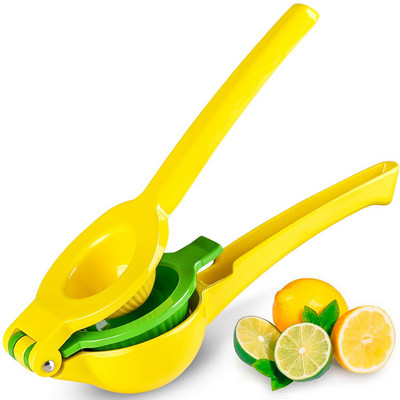 Többfunkciós kézi citromfacsaró Manuális Citrusprés Juicer Premium Kiváló minőségű fém citromcsipeszes kettő az egyben gyümölcscentrifuga