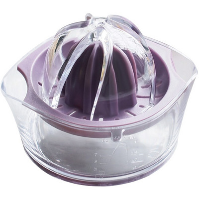 Daudzfunkcionāla manuāla sulu spiedes glāze Citronu apelsīnu sulas atdalīšanas instrumenti Mājsaimniecības plastmasas rīks ar svariem Mājas virtuves ierīces