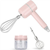 Naujas belaidis rankinis elektrinis belaidis rankinis plaktuvas 3 greičių nešiojamasis kiaušinių plaktuvas Grietinėlės maisto plakiklis USB įkraunamas kiaušinių plaktuvas