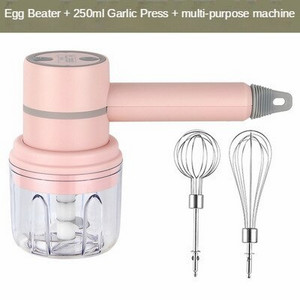 Naujas belaidis rankinis elektrinis belaidis rankinis plaktuvas 3 greičių nešiojamasis kiaušinių plaktuvas Grietinėlės maisto plakiklis USB įkraunamas kiaušinių plaktuvas