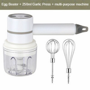 Naujas belaidis rankinis elektrinis belaidis rankinis plaktuvas 3 greičių nešiojamasis kiaušinių plaktuvas Grietinėlės maisto plakiklis USB įkraunamas kiaušinių plaktuvas