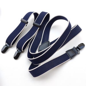 Rugalmas anyagból készült textil harisnyatartó és fém klipsz