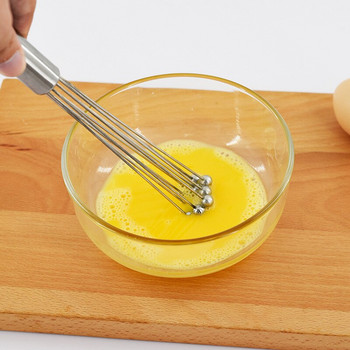 12-инчова топка от неръждаема стомана Разбиване Тел Разбиване на яйца Кухненски бъркалки за готвене Блендиране Разбиване Разбиване на яйца Миксер Инструмент за печене