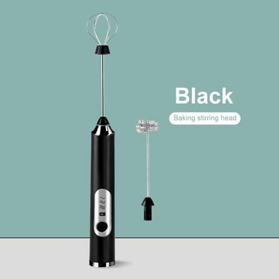 Elektrický napeňovač mlieka, penový šľahač na vajcia, metlička na vajcia, mixér, napeňovacia tyčinka na kávu, USB, prenosný ručný napeňovač, vysoká rýchlosť vajíčok