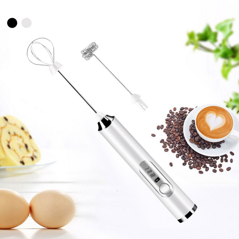 Elektrický napeňovač mlieka, penový šľahač na vajcia, metlička na vajcia, mixér, napeňovacia tyčinka na kávu, USB, prenosný ručný napeňovač, vysoká rýchlosť vajíčok