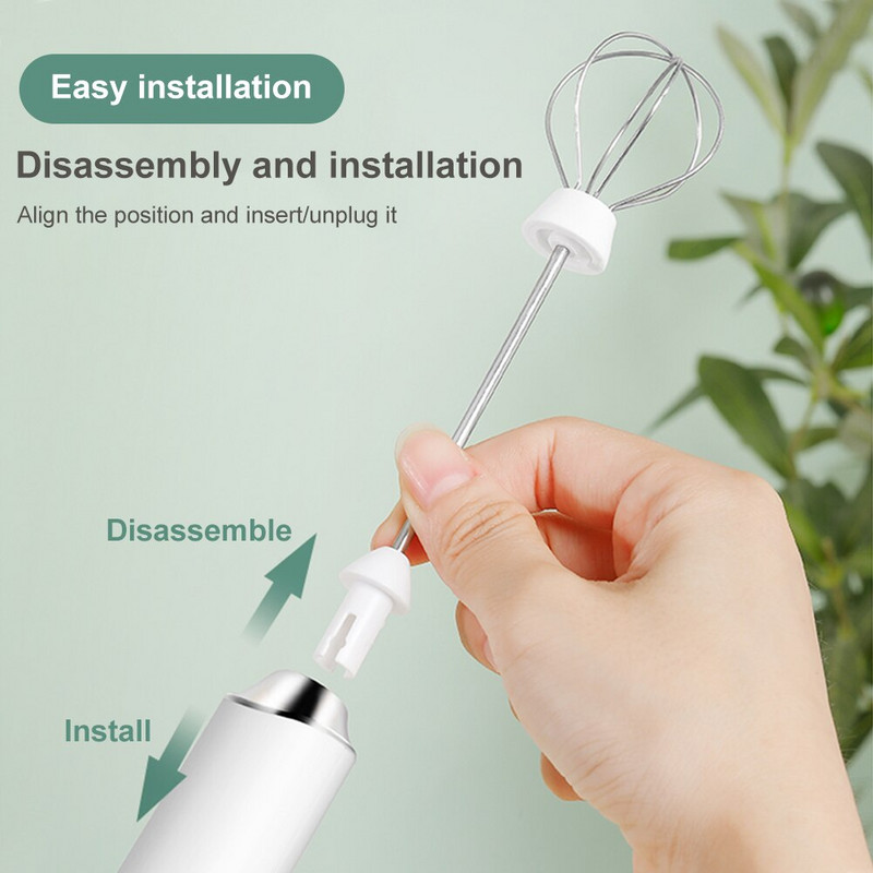 Elektrický napeňovač mlieka, penový šľahač na vajcia, metlička na vajcia, mixér, napeňovacia tyčinka na kávu, USB, prenosný ručný napeňovač, vysoká rýchlosť vajíčok