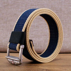 Cureaua barbateasca textila cu catarama metalica in multe culori