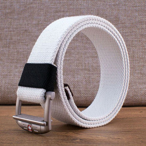 Cureaua barbateasca textila cu catarama metalica in multe culori