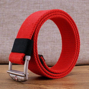 Cureaua barbateasca textila cu catarama metalica in multe culori