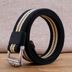 Cureaua barbateasca textila cu catarama metalica in multe culori