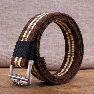 Cureaua barbateasca textila cu catarama metalica in multe culori