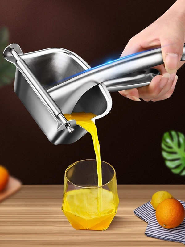 Ručný odšťavovač z nehrdzavejúcej ocele 304, pomarančový džús, domáci odšťavovač na ovocie, malé granátové jablko, lisovaný citrón