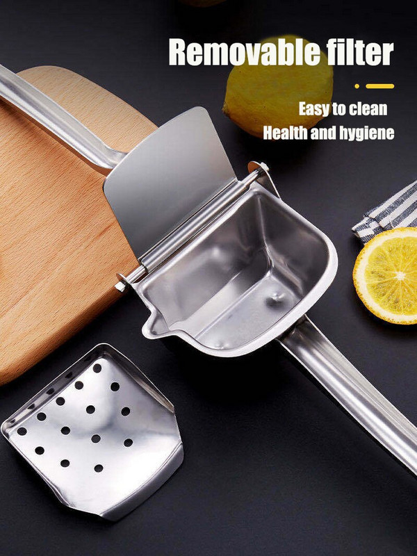 Ručný odšťavovač z nehrdzavejúcej ocele 304, pomarančový džús, domáci odšťavovač na ovocie, malé granátové jablko, lisovaný citrón