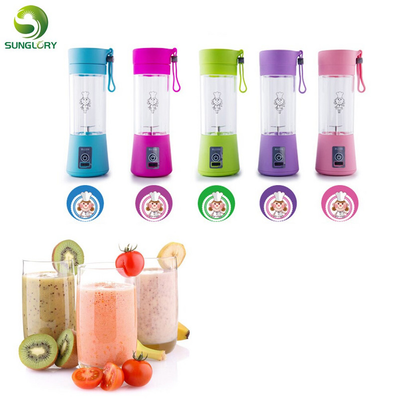 Prenosný USB elektrický odšťavovač na ovocie a citrusy, fľaša, ručný odšťavovač na mliečne kokteily, nabíjateľný mixér na džúsy, elektrický pohár na džús