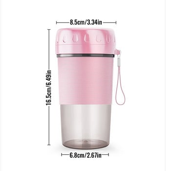 300ml USB Small Mini Portable Single Individual Fruit Juicer Mixer Επαναφορτιζόμενος mini processador Εγχειρίδιο Mutfak Cuisine Outils