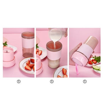 300ml USB Small Mini Portable Single Individual Fruit Juicer Mixer Επαναφορτιζόμενος mini processador Εγχειρίδιο Mutfak Cuisine Outils