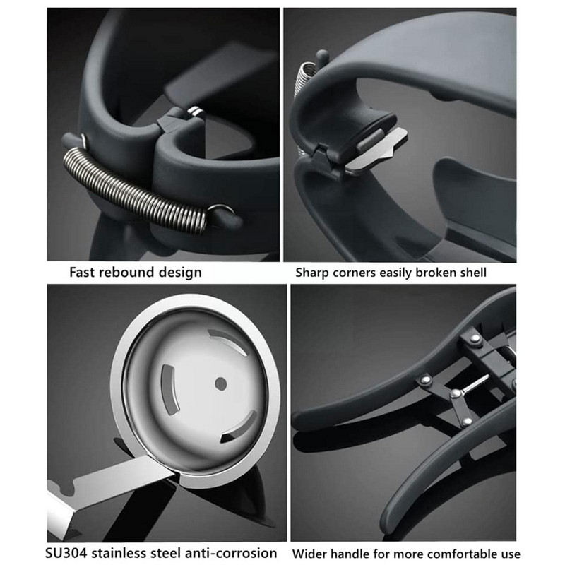 Deschidetor de ouă din oțel Foarfece Instrumente manuale pentru ouă Accesorii pentru coajă de ouă Unelte pentru deschiderea ouălor Separator de biscuit de bucătărie Toppe U5P8