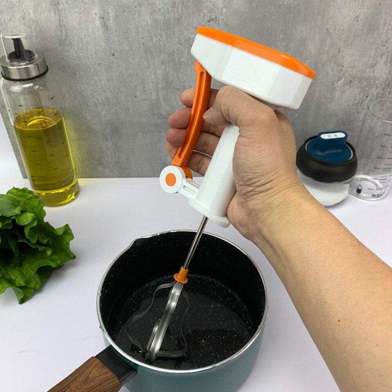 Ručný mixér na zemiakovú kašu, prenosný domáci poloautomatický reštaurácia, šľahač na tortu so širokou rukoväťou