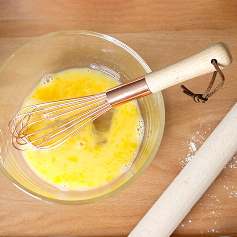 Ručný mixér s rukoväťou, nerezová oceľ, šľahač na vajcia, ergonomický kuchynský nástroj na miešanie, šľahač na smotanu, pečenie, ručný protišmykový mixér