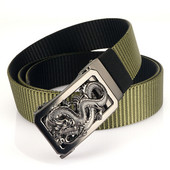 Cureaua textila cu catarama metalica si decor dragon