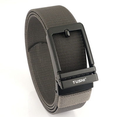 Pánsky ležérny opasok z textilu v tmavých farbách