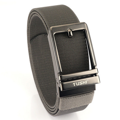 Pánsky ležérny opasok z textilu v tmavých farbách