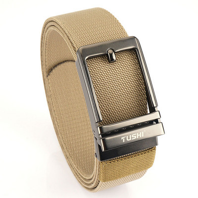 Pánsky ležérny opasok z textilu v tmavých farbách