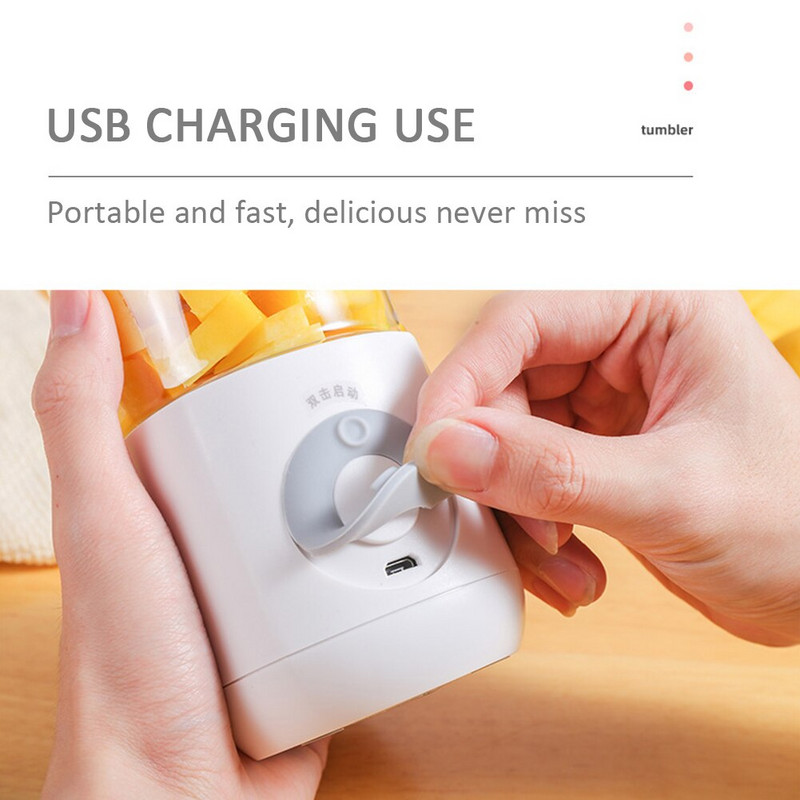 500 ml elektrinė sulčiaspaudė Pochlebcas Blender Cup Mini nešiojamasis USB šešių peilių maišytuvai Belaidžiai spaudai Sulčiaspaudės Įkrovimas Rankinė sulčiaspaudė