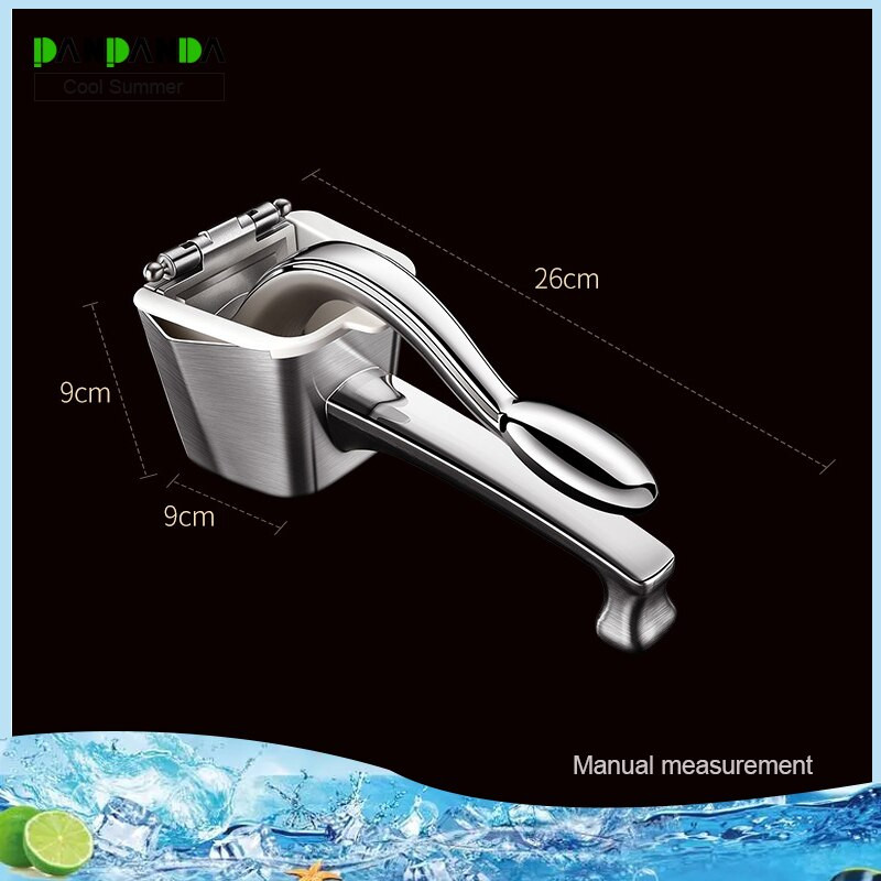 PANPANDA Kuchynský manuálny odšťavovač z nehrdzavejúcej ocele 304, prenosný pomarančový džús, citrónový džús, tlakový odšťavovač trosky