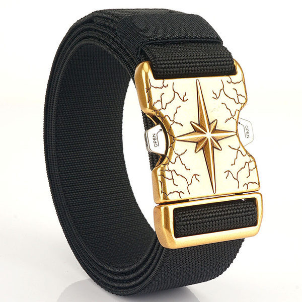 Moderna tekstila josta vīriešiem ar metāla aizdari