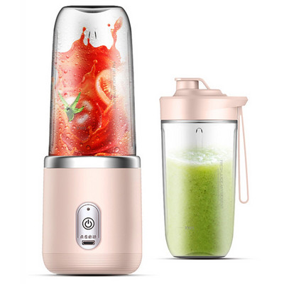 400ML prenosné elektrické odšťavovače, dvojité šálky, USB mixér na ovocie, mini odšťavovač pomarančov, kuchynské domáce spotrebiče
