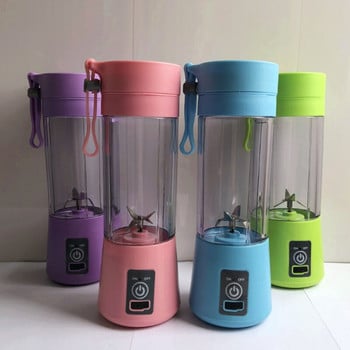 Επαναφορτιζόμενο Personal Juice Blender Fruit Shakes Electric 6 Blades Portable Blender Juicer Cup with USB Charger Charger 380ml