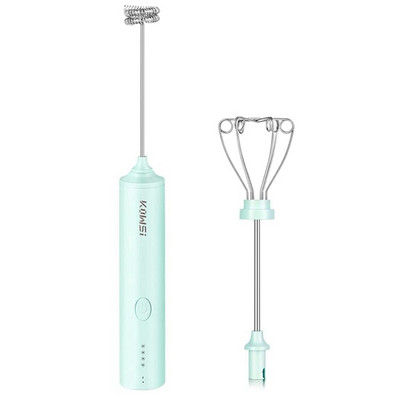 Ručný elektrický napenovač mlieka so 4 rýchlosťami, nabíjateľný šľahač vajec s USB, mini mixér na kávu Latte