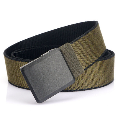 Vyriškas tekstilinis diržas su metaline užsegimu - švarus modelis