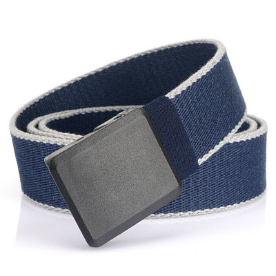 Vyriškas tekstilinis diržas su metaline užsegimu - švarus modelis
