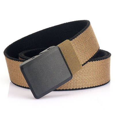 Vyriškas tekstilinis diržas su metaline užsegimu - švarus modelis