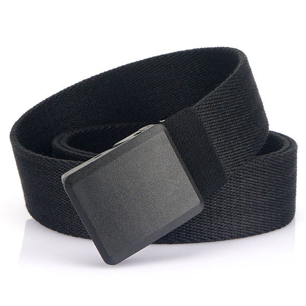 Vyriškas tekstilinis diržas su metaline užsegimu - švarus modelis
