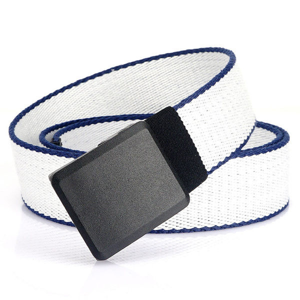 Vyriškas tekstilinis diržas su metaline užsegimu - švarus modelis