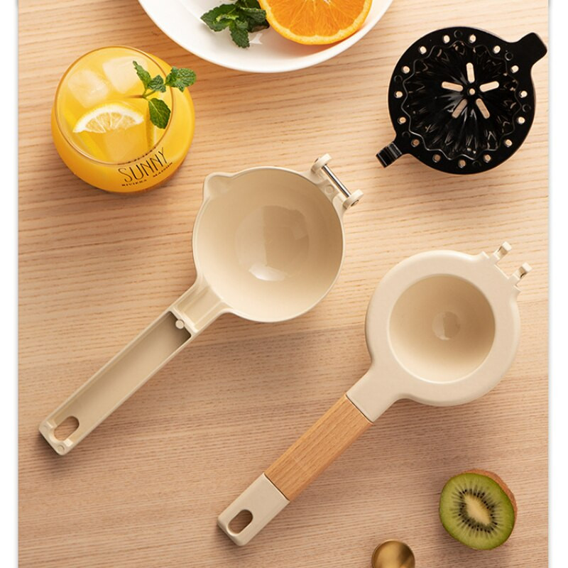 Ručný odšťavovač s drevenou rukoväťou, ručne vyrobený klip na citróny, domácnosť, malý prenosný odšťavovač na ovocné šťavy, artefakt, kuchynské náradie na ovocie a zeleninu