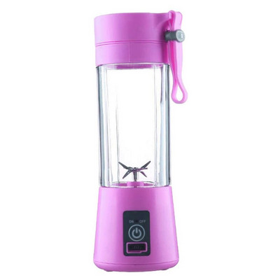 Nešiojamas maišytuvas asmeninis trintuvas su USB įkraunamu 4 peiliukų mini vaisių sulčių maišytuvu kokteilis Take Juice Cup Healthy Fitness