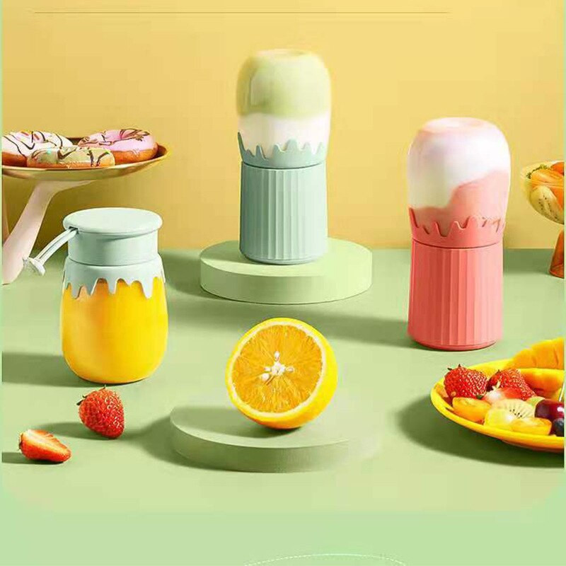 Letný prenosný odšťavovač s vysokou hodnotou, špičkový mini automatický odšťavovač, nabíjateľný odšťavovač na ovocie a citróny, nevyhnutný pre ženy