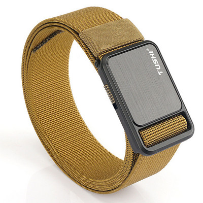 Cureaua de barbati textila cu catarama dreptunghiulara