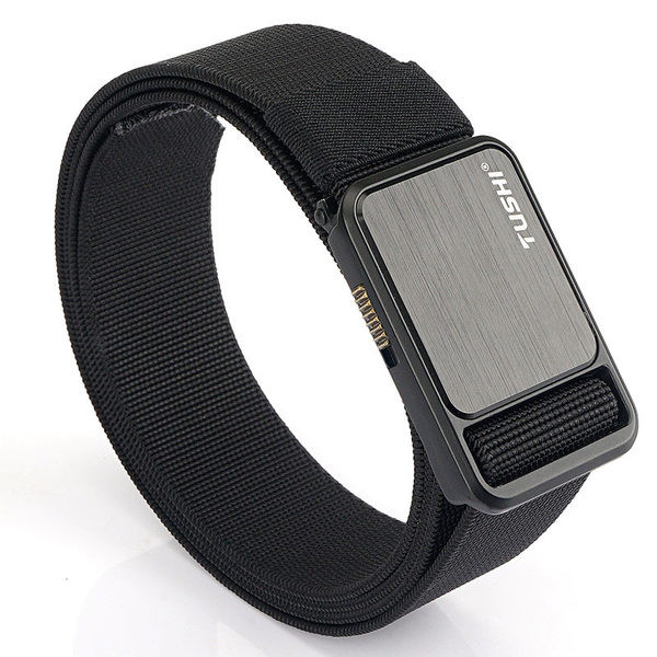 Cureaua de barbati textila cu catarama dreptunghiulara