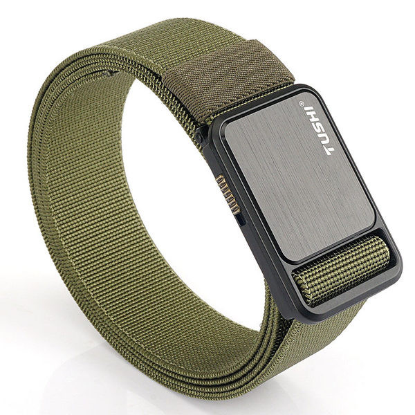 Cureaua de barbati textila cu catarama dreptunghiulara