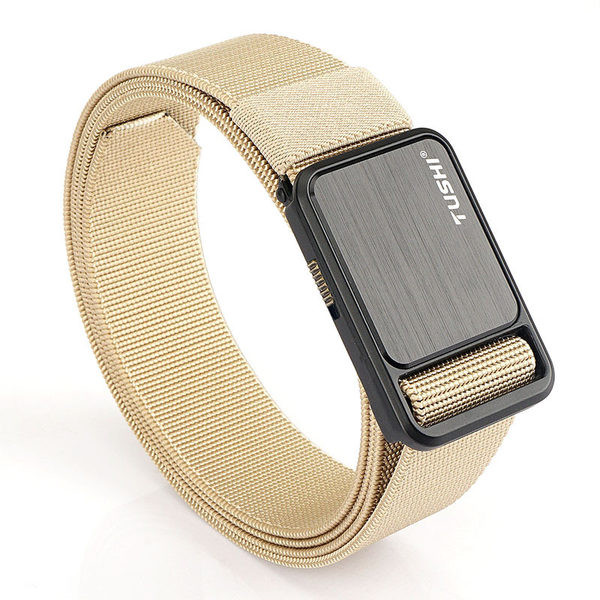 Cureaua de barbati textila cu catarama dreptunghiulara