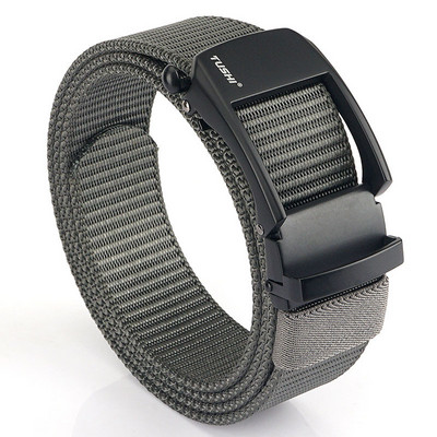 Pánsky jednofarebný plátenný opasok s prackou